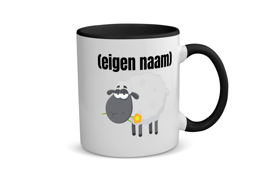 schaap met eigen naam Koffiemok - Theemok