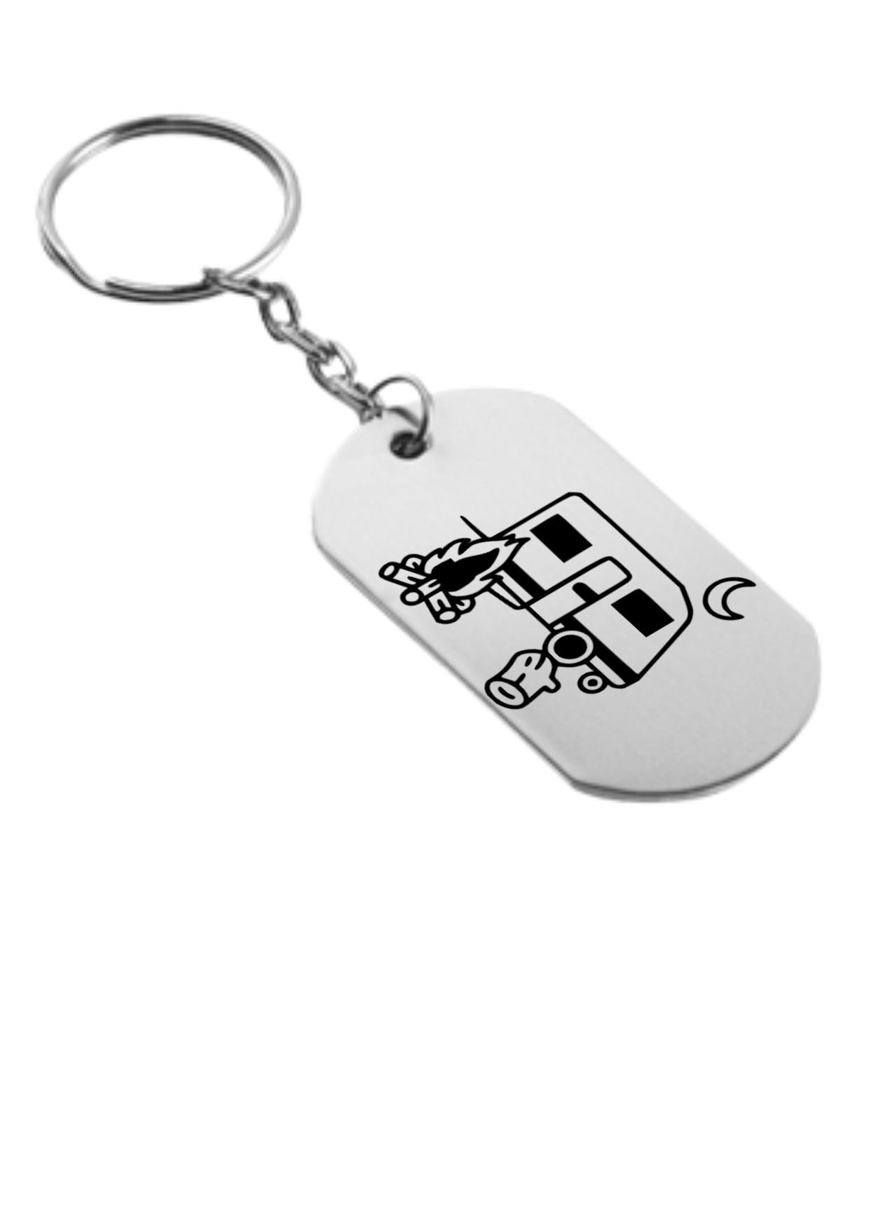 kamperen sleutelhanger