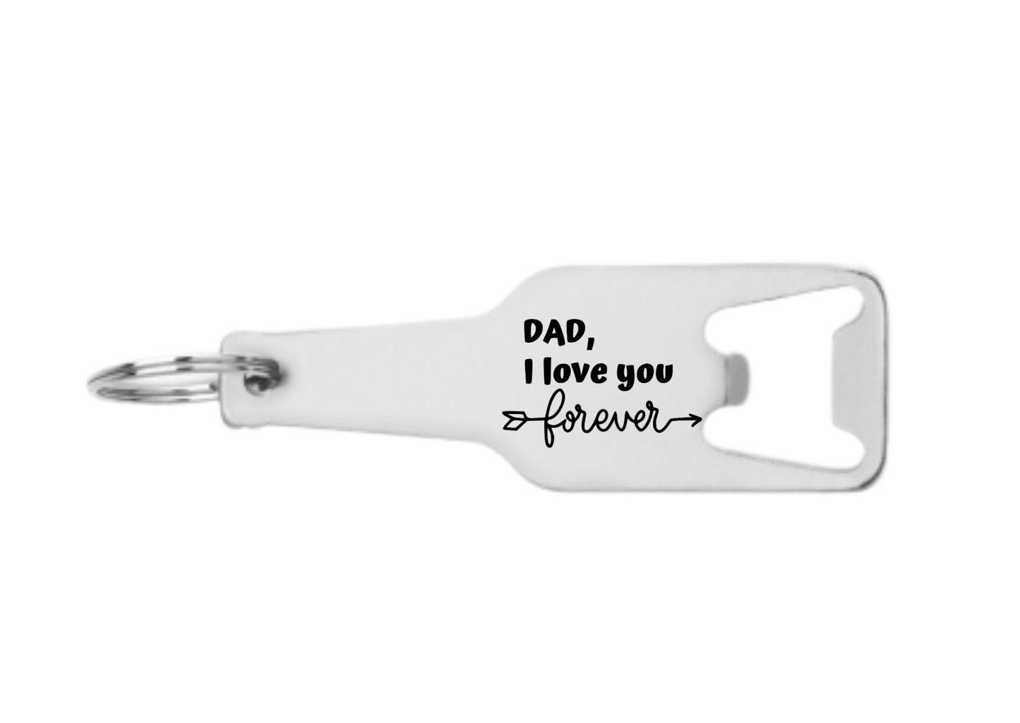 papa ik hou voor altijd van je flesopener