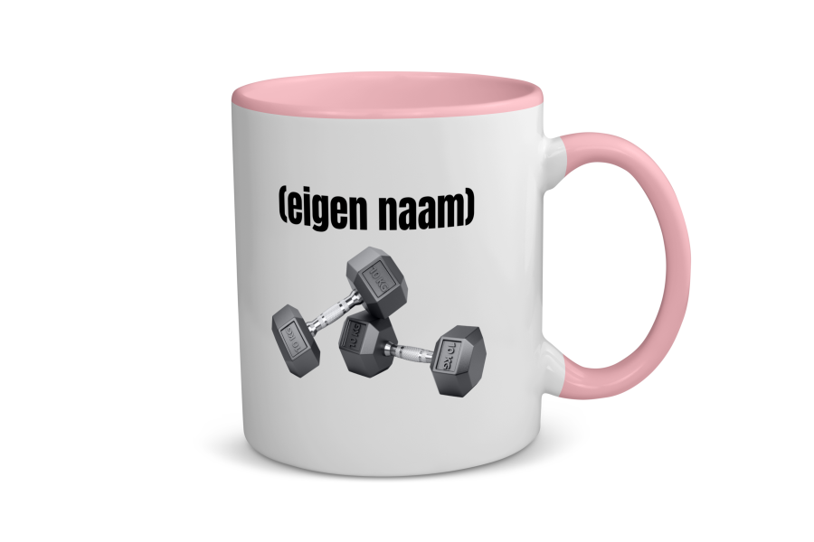 10 kg dumbbells met eigen naam Koffiemok - Theemok