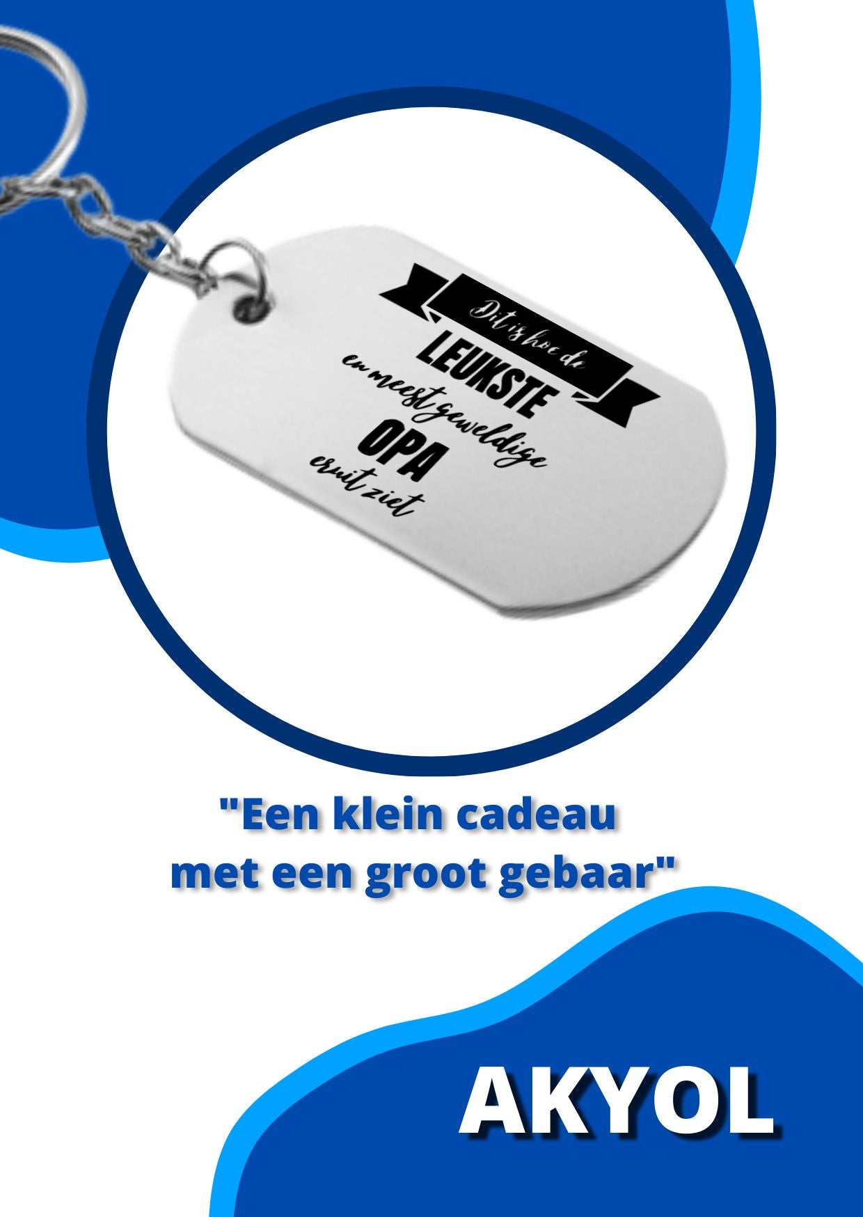 dit is hoe de leukste en meest geweldige opa eruit ziet sleutelhanger