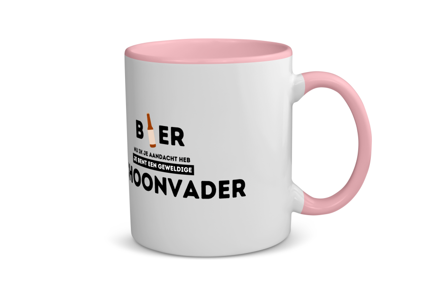 bier, nu ik je aandacht heb je bent een geweldige schoonvader Koffiemok - Theemok
