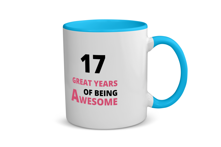17 great years of being awesome Koffiemok - Theemok