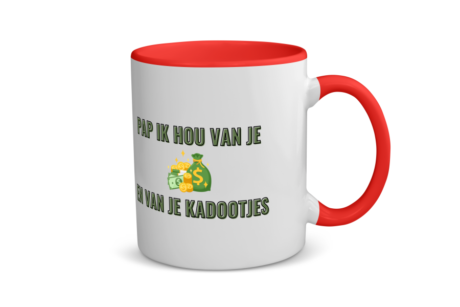 pap ik hou van je en van je kadootjes Koffiemok - Theemok