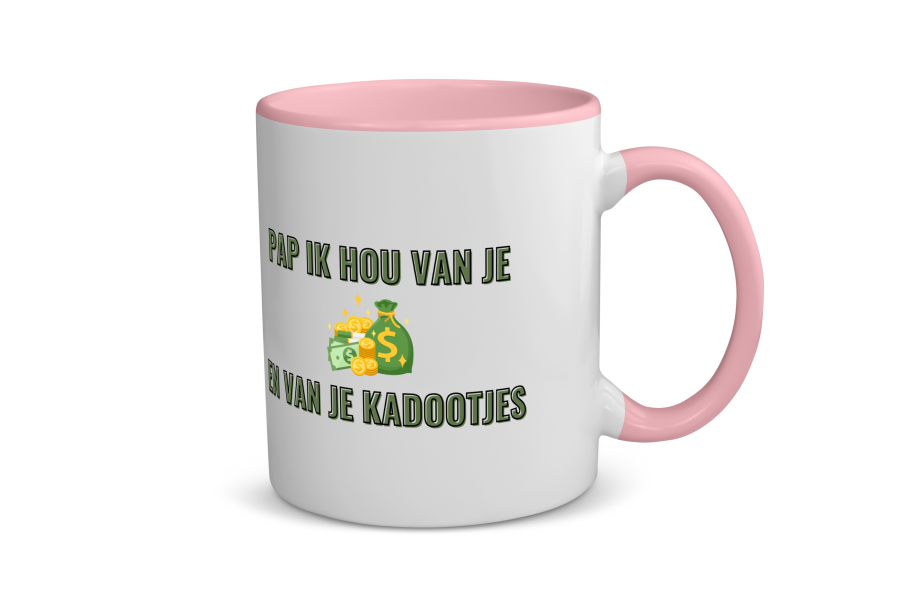 pap ik hou van je en van je kadootjes Koffiemok - Theemok
