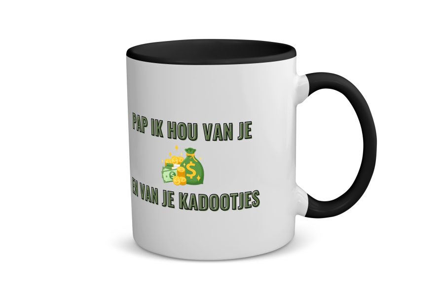 pap ik hou van je en van je kadootjes Koffiemok - Theemok