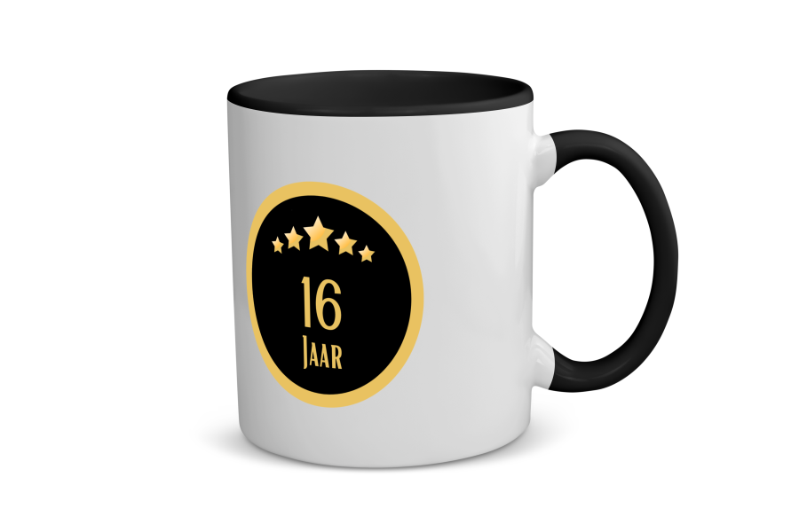 16 jaar Koffiemok - Theemok