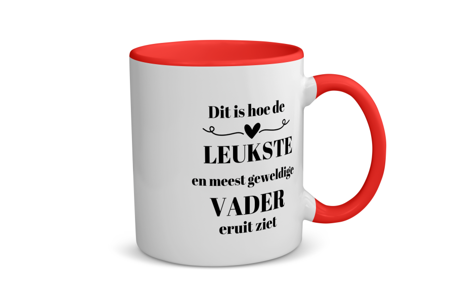dit is hoe de leukste en meest geweldigste vader eruit ziet Koffiemok - Theemok