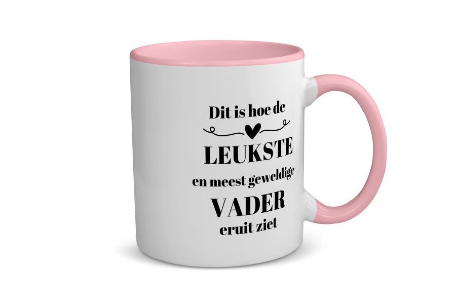 dit is hoe de leukste en meest geweldigste vader eruit ziet Koffiemok - Theemok
