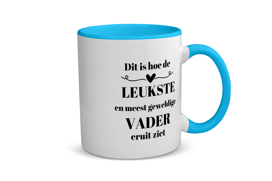 dit is hoe de leukste en meest geweldigste vader eruit ziet Koffiemok - Theemok