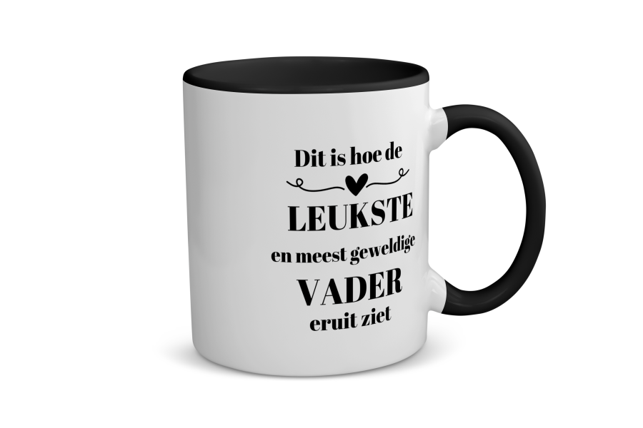 dit is hoe de leukste en meest geweldigste vader eruit ziet Koffiemok - Theemok