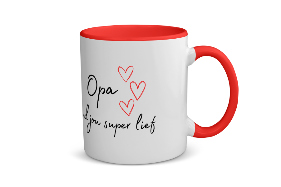 opa ik vind jou super lief Koffiemok - Theemok