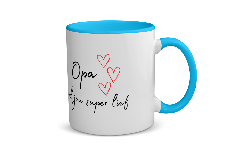 opa ik vind jou super lief Koffiemok - Theemok