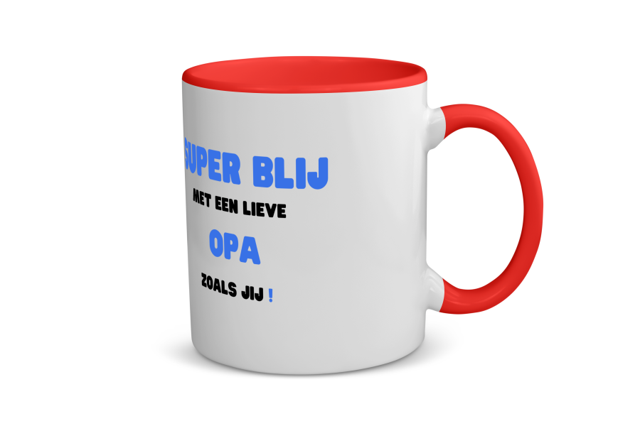 super blij met een lieve opa zoals jij Koffiemok - Theemok