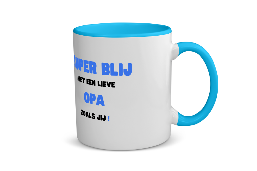 super blij met een lieve opa zoals jij Koffiemok - Theemok