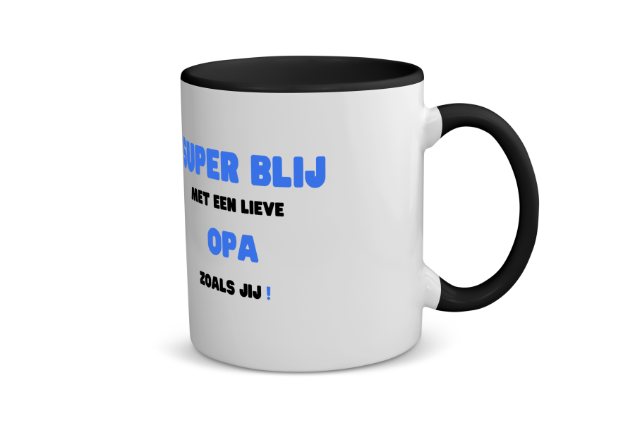 super blij met een lieve opa zoals jij Koffiemok - Theemok