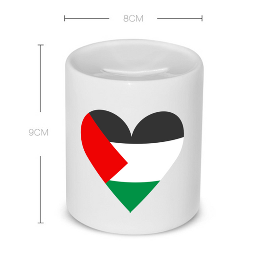 palestina vlag hart vorm Spaarpot