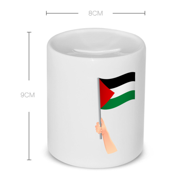 palestina vlag met hand Spaarpot