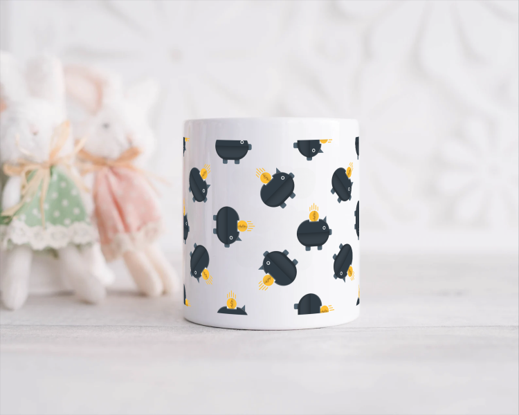 zwarte piggy banks Spaarpot