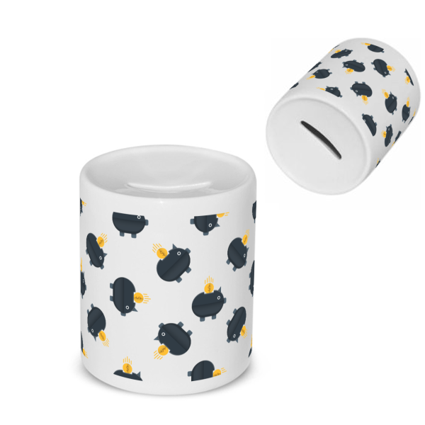 zwarte piggy banks Spaarpot