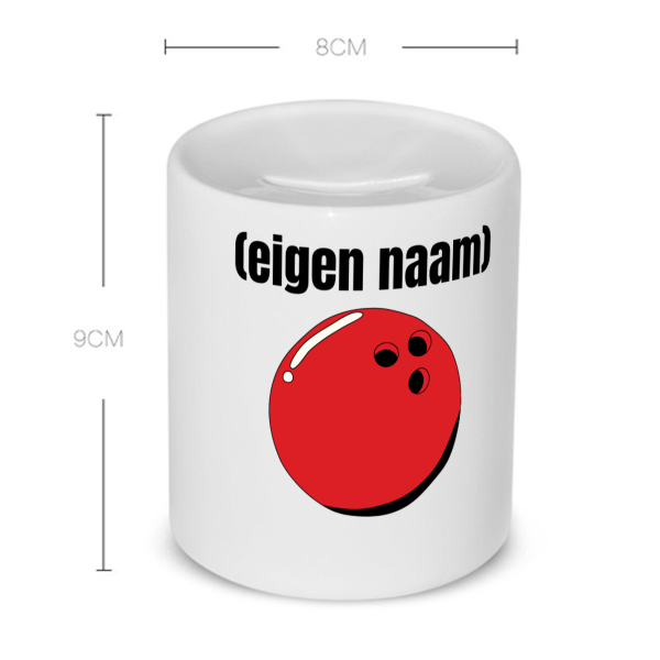 bowlingbal met eigen naam Spaarpot