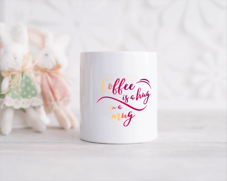 coffee is a hug, i am a mug Spaarpot