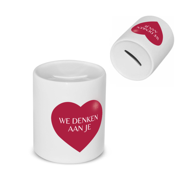 we denken aan je hartje Spaarpot