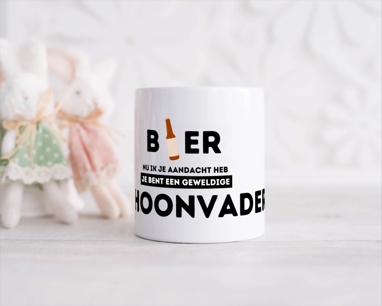 bier, nu ik je aandacht heb je bent een geweldige schoonvader Spaarpot