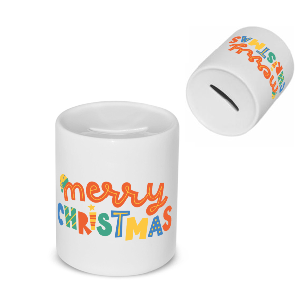 kerst mok merry christmas Spaarpot