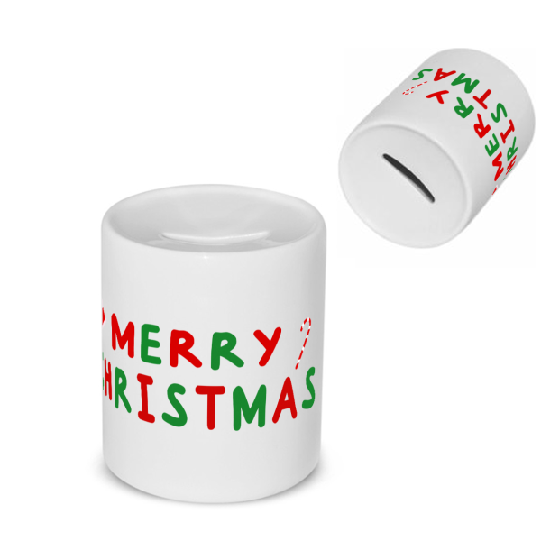 kerst mok merry christmas Spaarpot