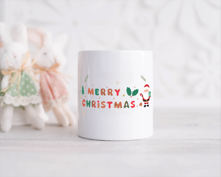 kerst mok merry christmas kerstman Spaarpot