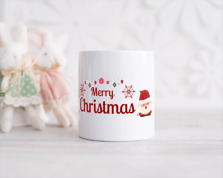 kerst mok merry christmas kerstman Spaarpot
