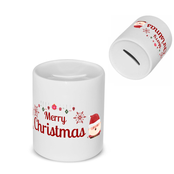 kerst mok merry christmas kerstman Spaarpot