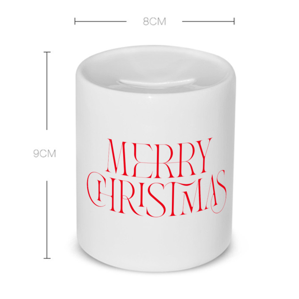 kerst mok merry christmas Spaarpot