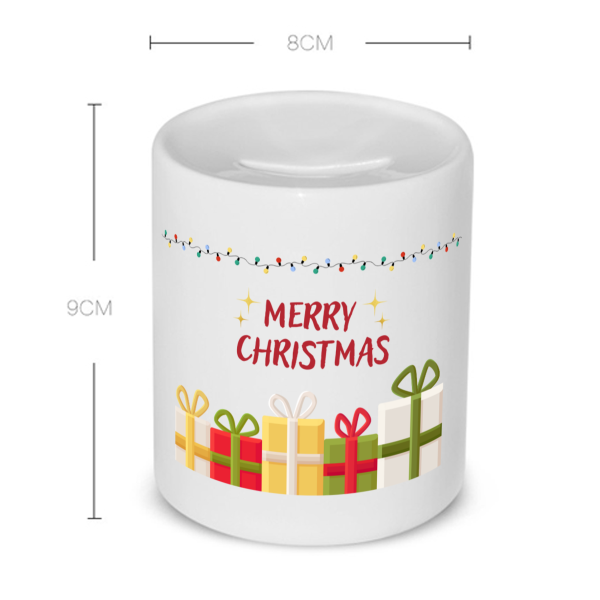 kerst mok merry christmas Spaarpot