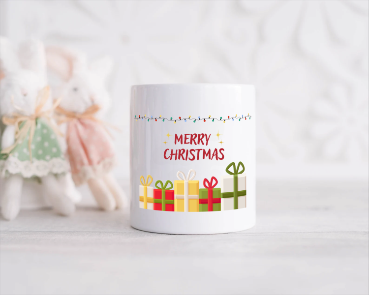 kerst mok merry christmas Spaarpot