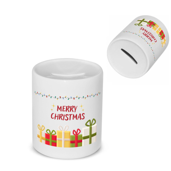 kerst mok merry christmas Spaarpot