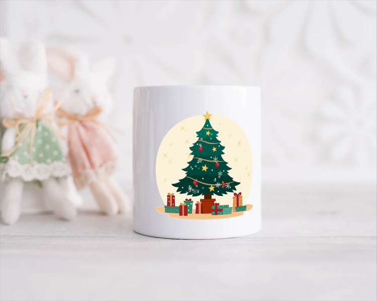kerst mok kerstboom Spaarpot