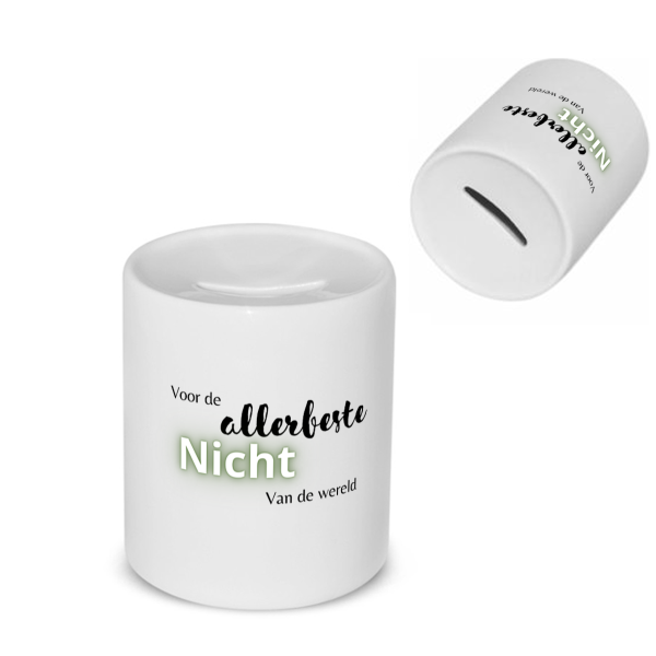 voor de allerbeste nicht van de wereld Spaarpot