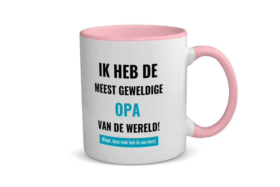 ik heb de meest geweldige opa van wereld (klopt, deze mok heb ik van hem) Koffiemok - Theemok