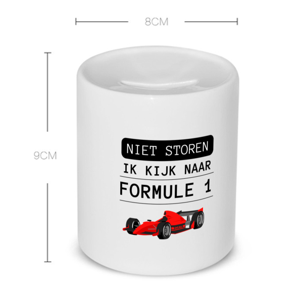 niet storen ik kijk naar formule 1 Spaarpot