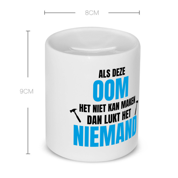 als oom het niet kan Spaarpot