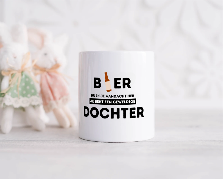 bier, nu ik je aandacht heb je bent een geweldige dochter Spaarpot