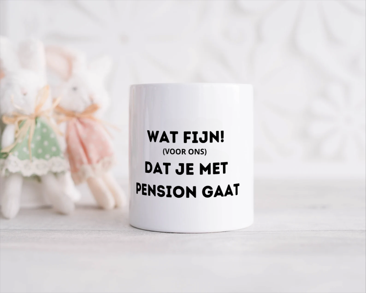 wat fijn (voor ons) dat je met pensioen gaat Spaarpot