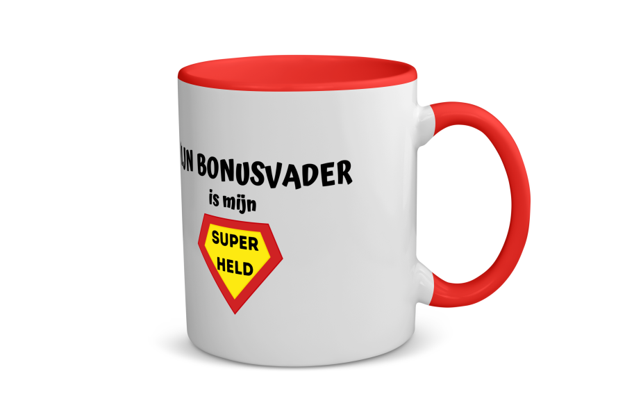 mijn bonusvader is mijn superheld Koffiemok - Theemok
