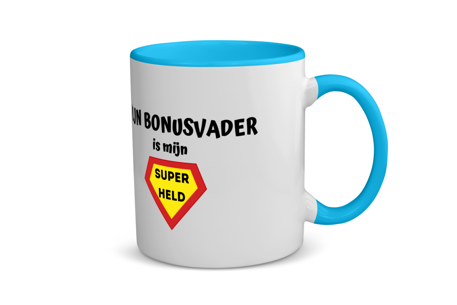 mijn bonusvader is mijn superheld Koffiemok - Theemok