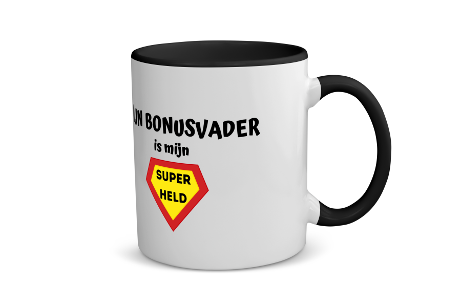 mijn bonusvader is mijn superheld Koffiemok - Theemok