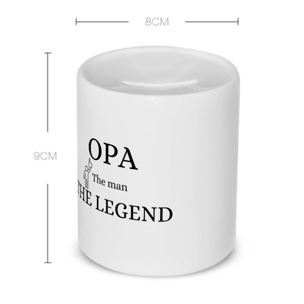 opa the man the legend Spaarpot