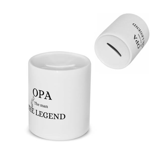 opa the man the legend Spaarpot