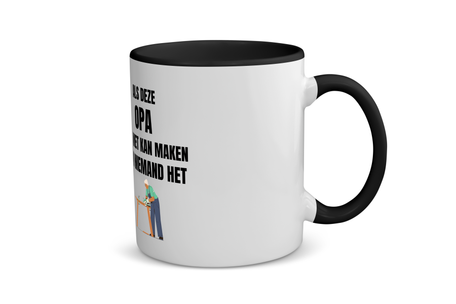 als opa het niet kan maken dan kan niemand het Koffiemok - Theemok